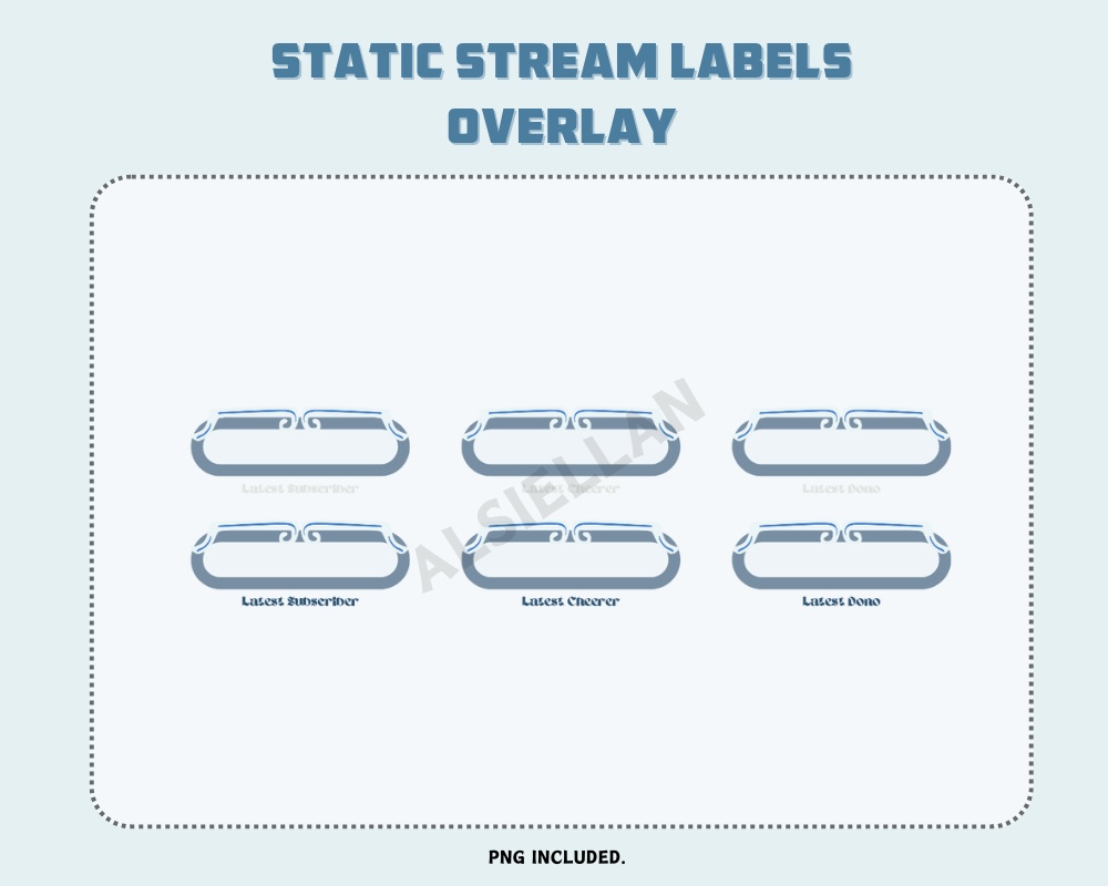 Jett Blue Stream Overlay ┃Streamelements, OBS, Twitch, YouTube, Facebook