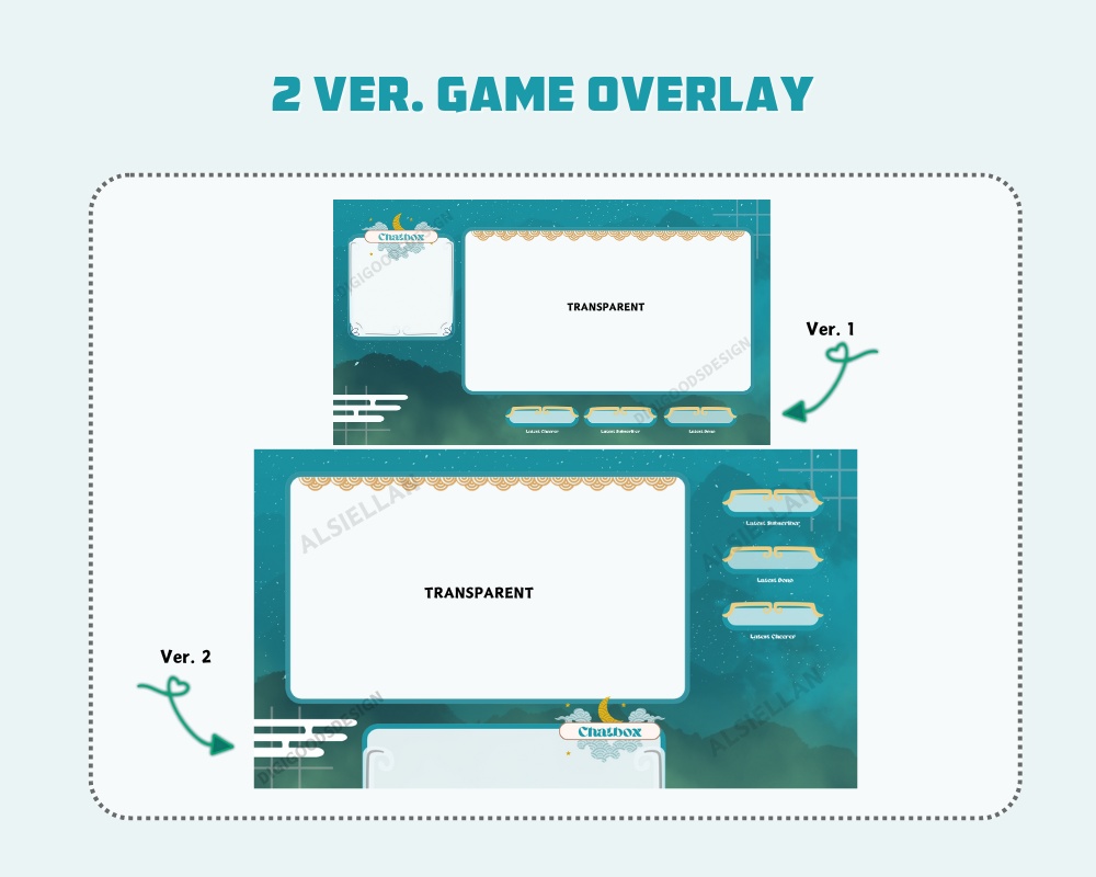 Jett (Teal Version) Stream Overlay ┃Streamelements, OBS, Twitch, YouTube, Facebook