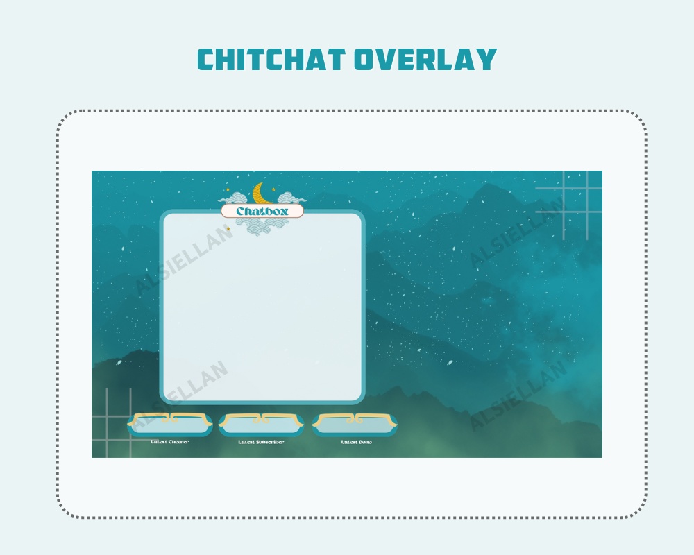 Jett (Teal Version) Stream Overlay ┃Streamelements, OBS, Twitch, YouTube, Facebook