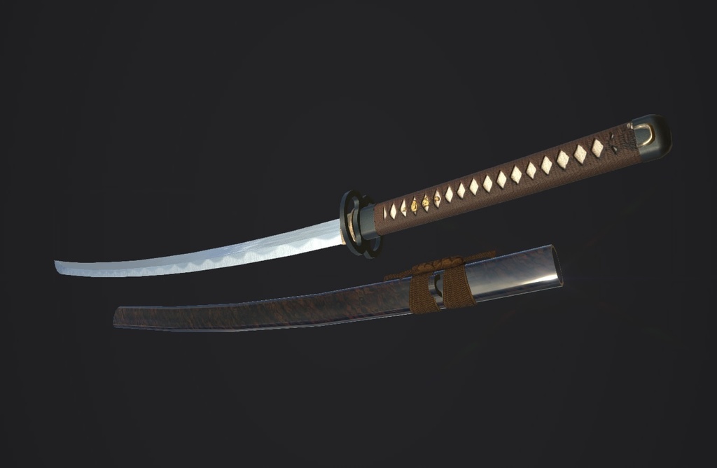 Katana [Low Poly PBR Game ready asset]