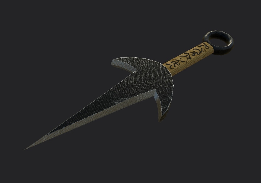 Kunai [Low poly game ready asset]