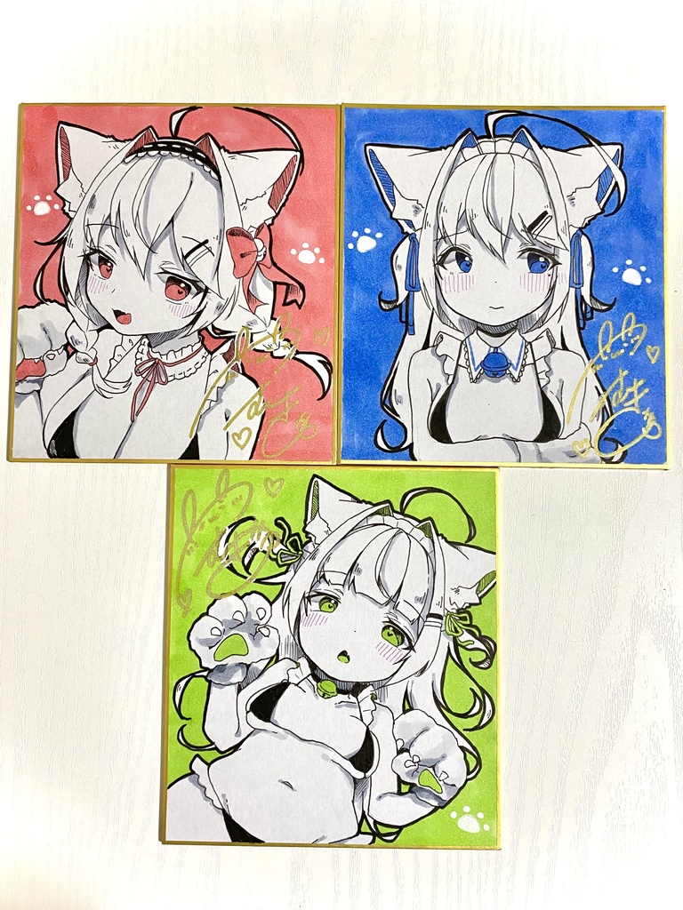 アナログ色紙　