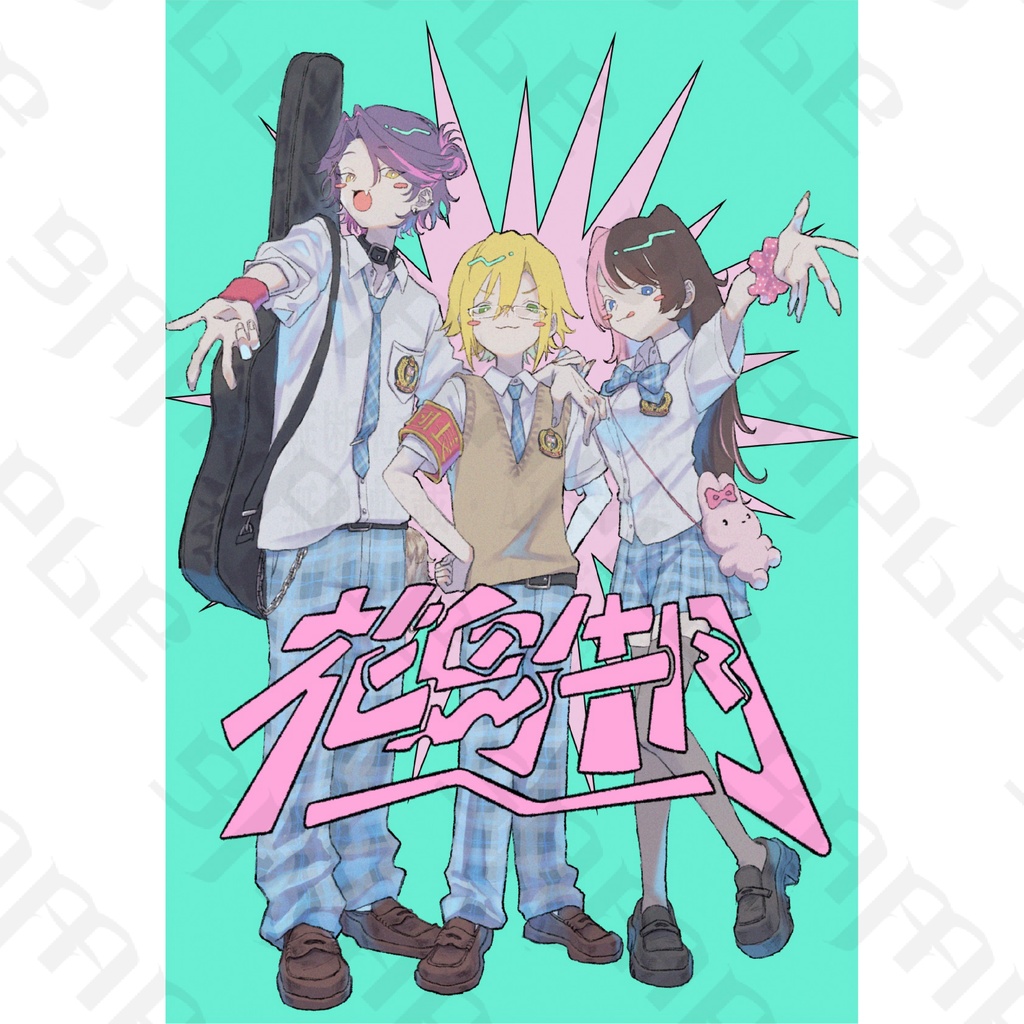 【非公式】花鳥牛月団 ポストカード