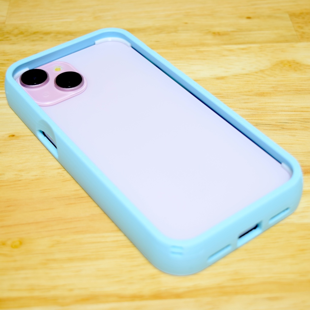 【匿名配送】Iphone15 ケース 明るい 水色 パステル かわいい