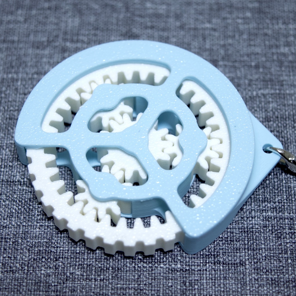 遊星歯車なストラップ_水色