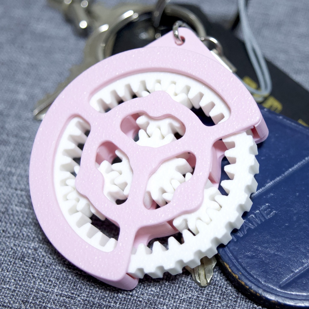 遊星歯車なストラップ_ピンク