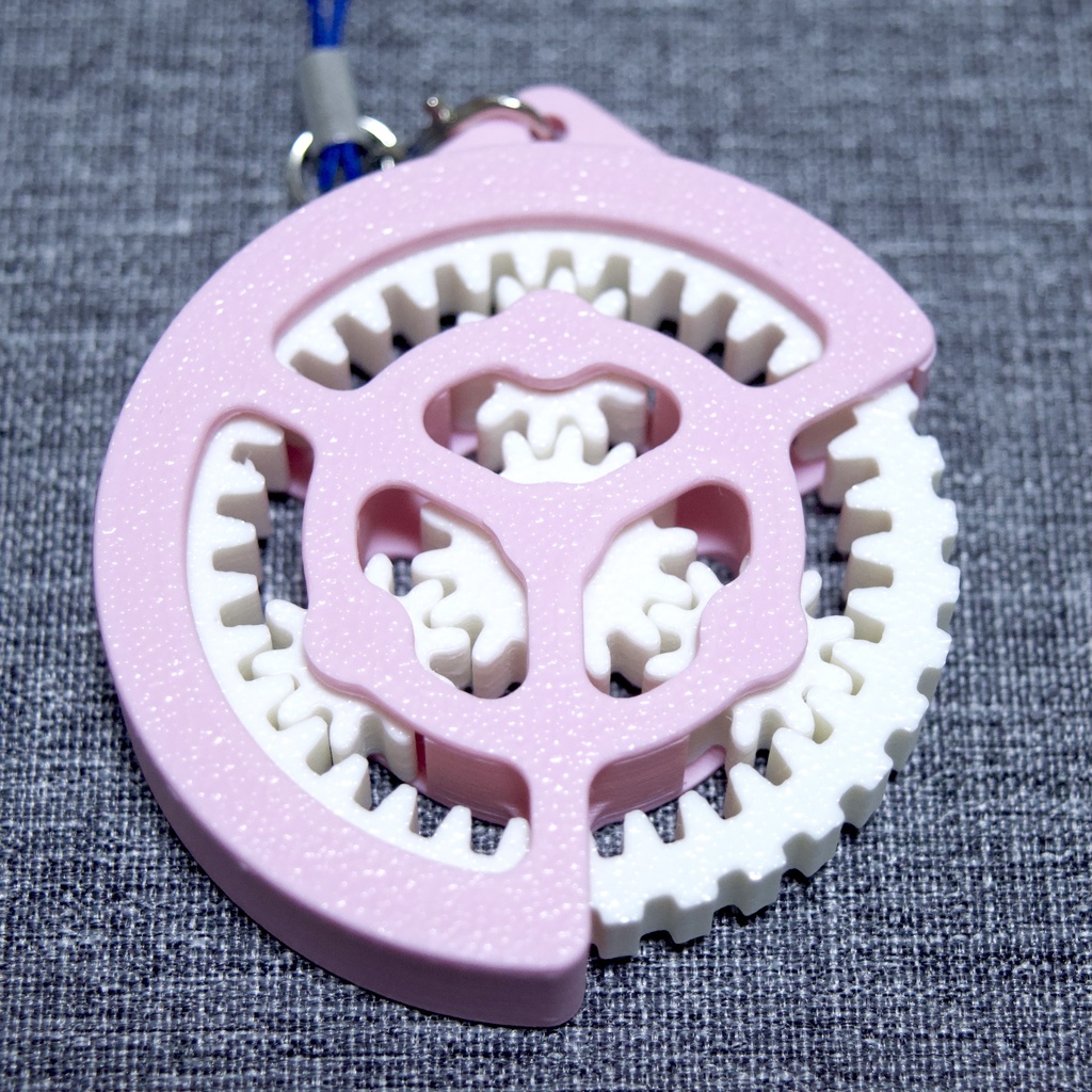 遊星歯車なストラップ_ピンク