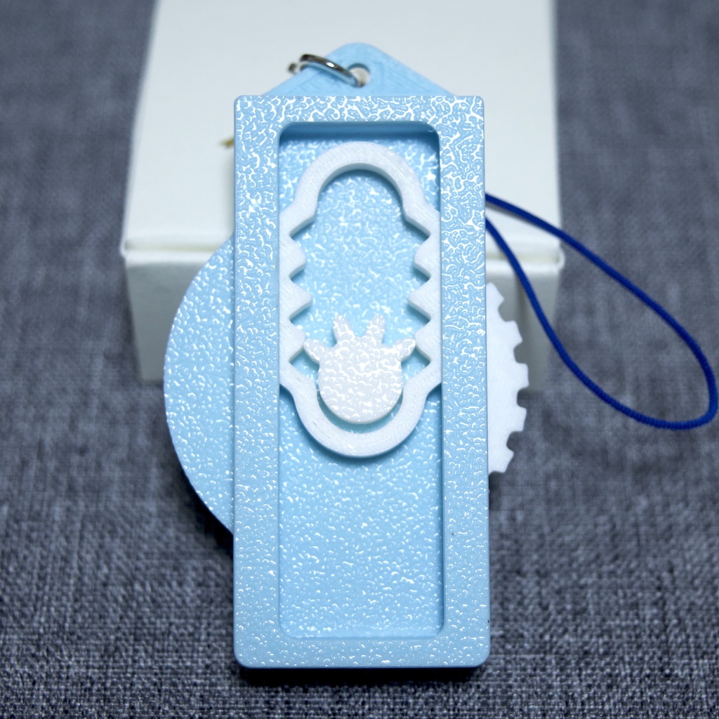 往復ラックなストラップ_水色