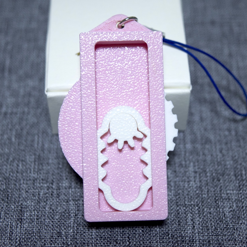 往復ラックなストラップ_ピンク