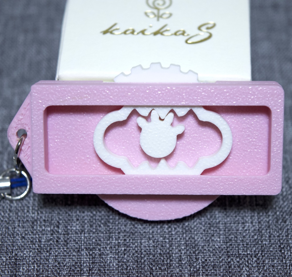 往復ラックなストラップ_ピンク