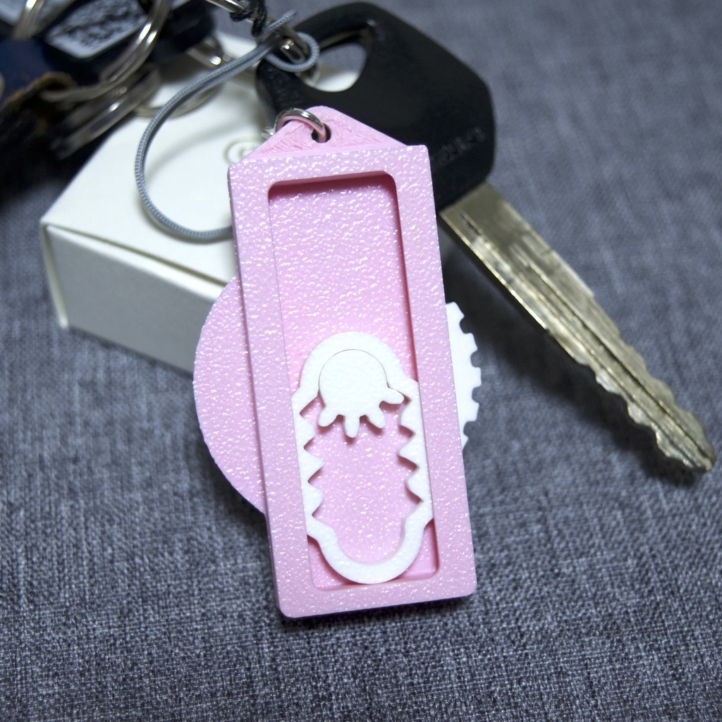 往復ラックなストラップ_ピンク