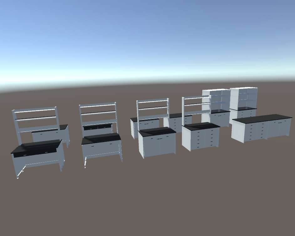 【科学・化学・生物学】実験机・ラックセット