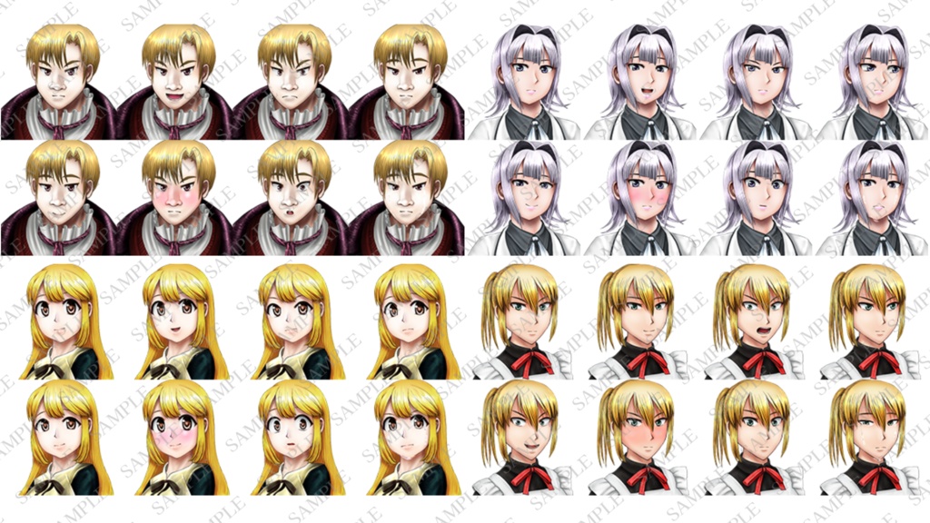 ファンタジーキャラクター立ち絵素材集1【ゲーム・TRPG】