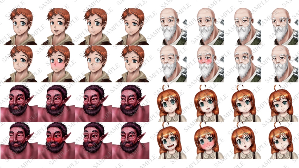 ファンタジーキャラクター立ち絵素材集2【ゲーム・TRPG】