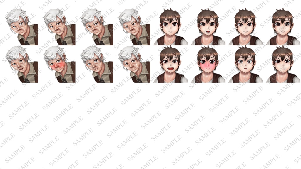 ファンタジーキャラクター立ち絵素材集2【ゲーム・TRPG】