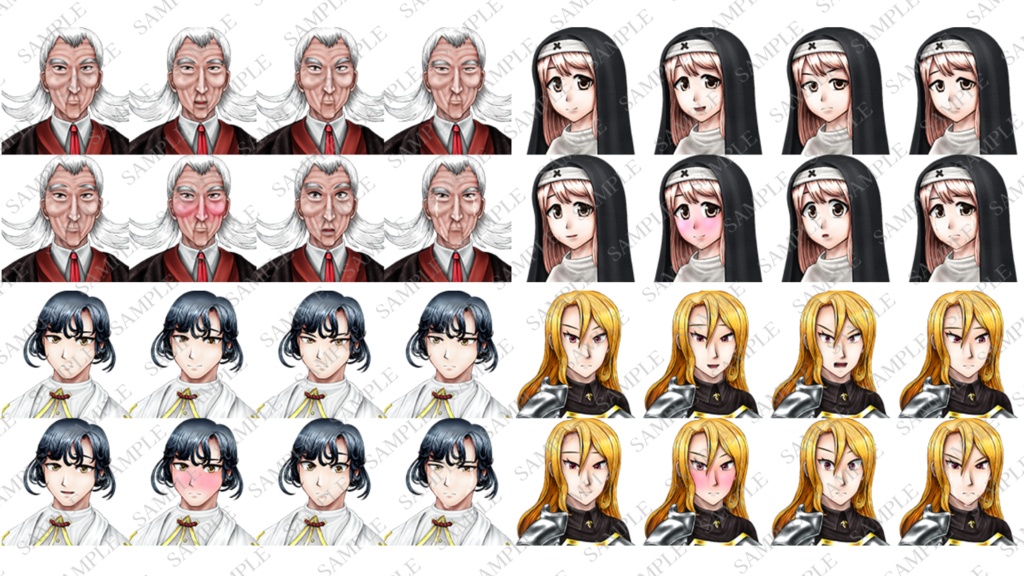 ファンタジーキャラクター立ち絵素材集2【ゲーム・TRPG】