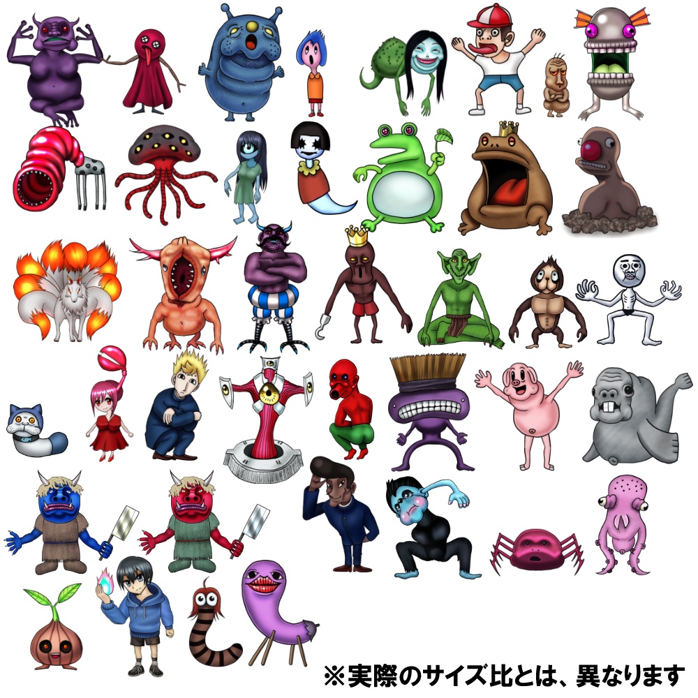 【動く!】待機モーション付きモンスター素材集