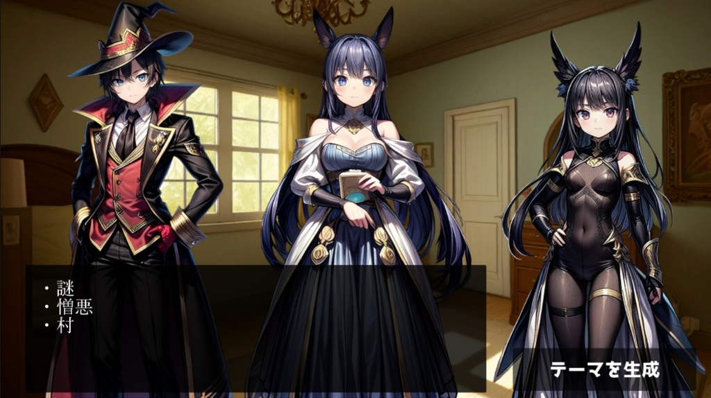 ノベルテーマ生成器(ファンタジー)