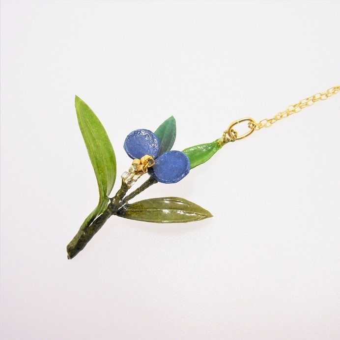 一輪 露草 ネックレス 【 和 】