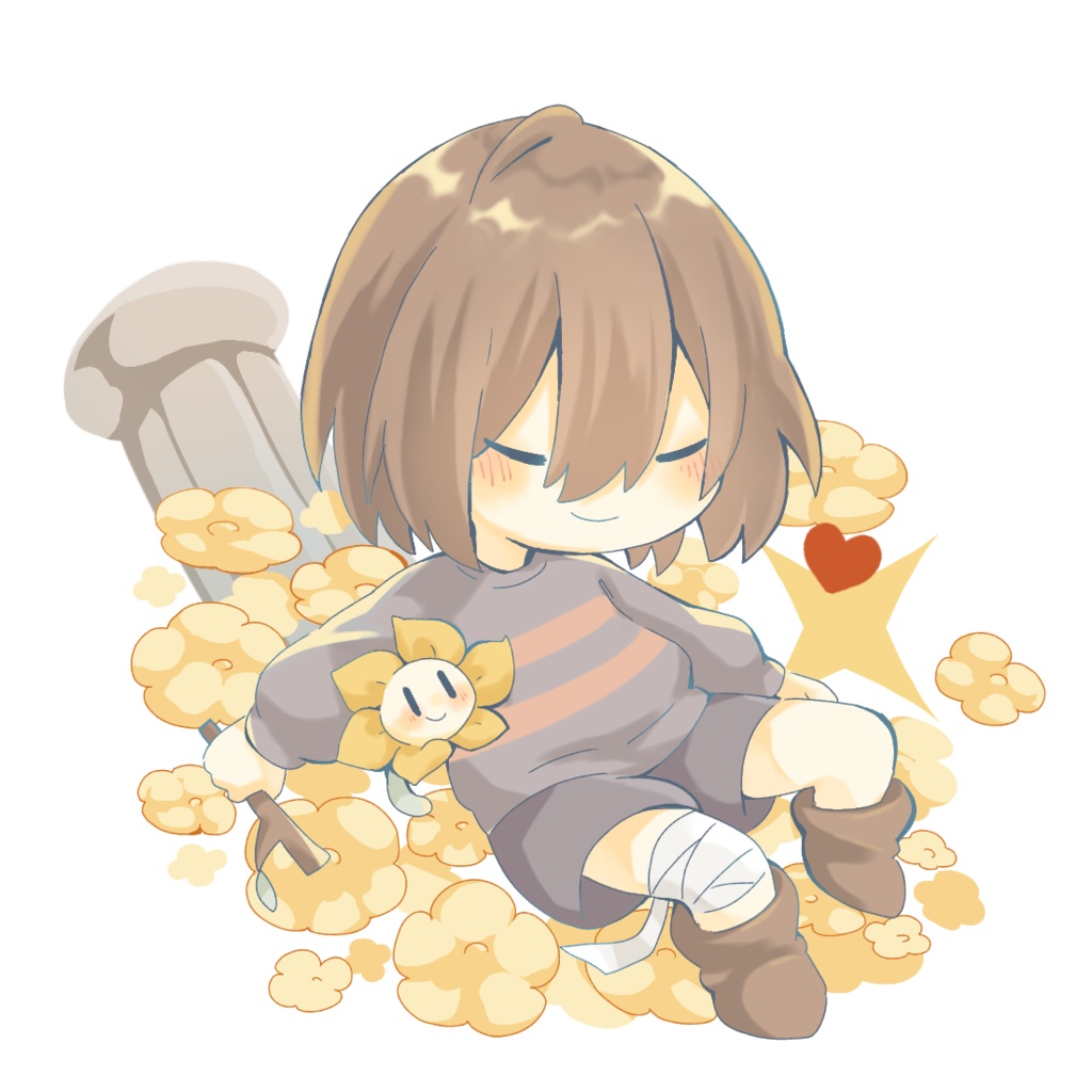 ニンゲン＆フラウィのアクリルキーホルダー