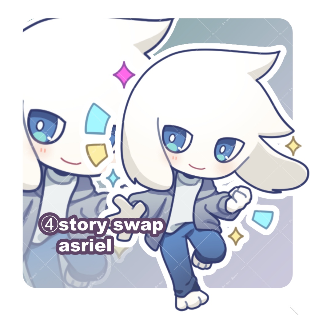 【Undertale AU】キャラとアズリエルのアクリルキーホルダー