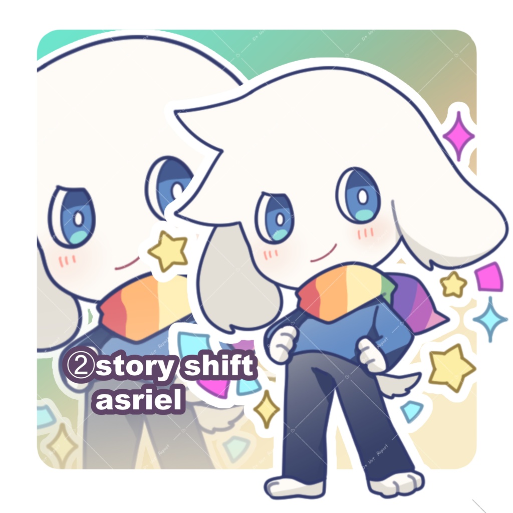 【Undertale AU】キャラとアズリエルのアクリルキーホルダー