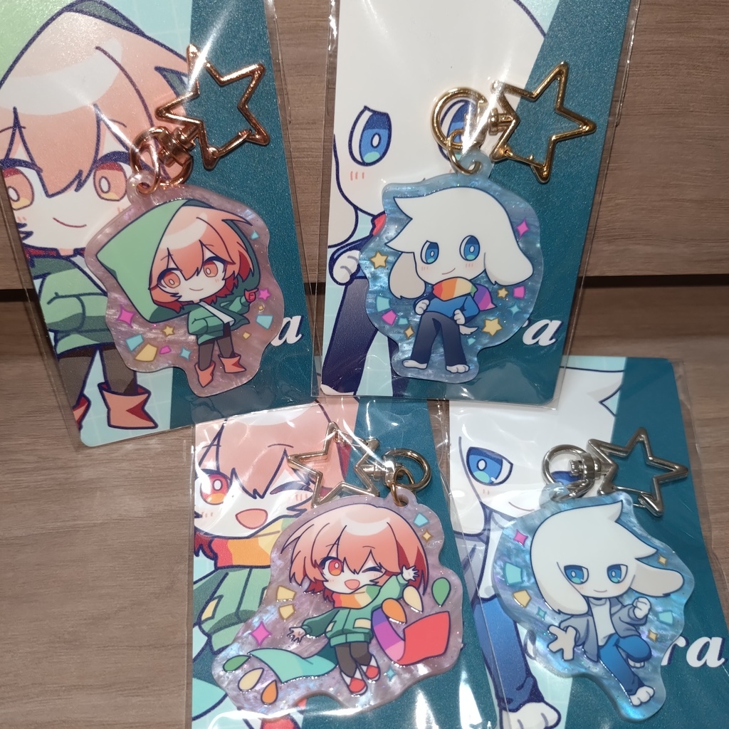【Undertale AU】キャラとアズリエルのアクリルキーホルダー