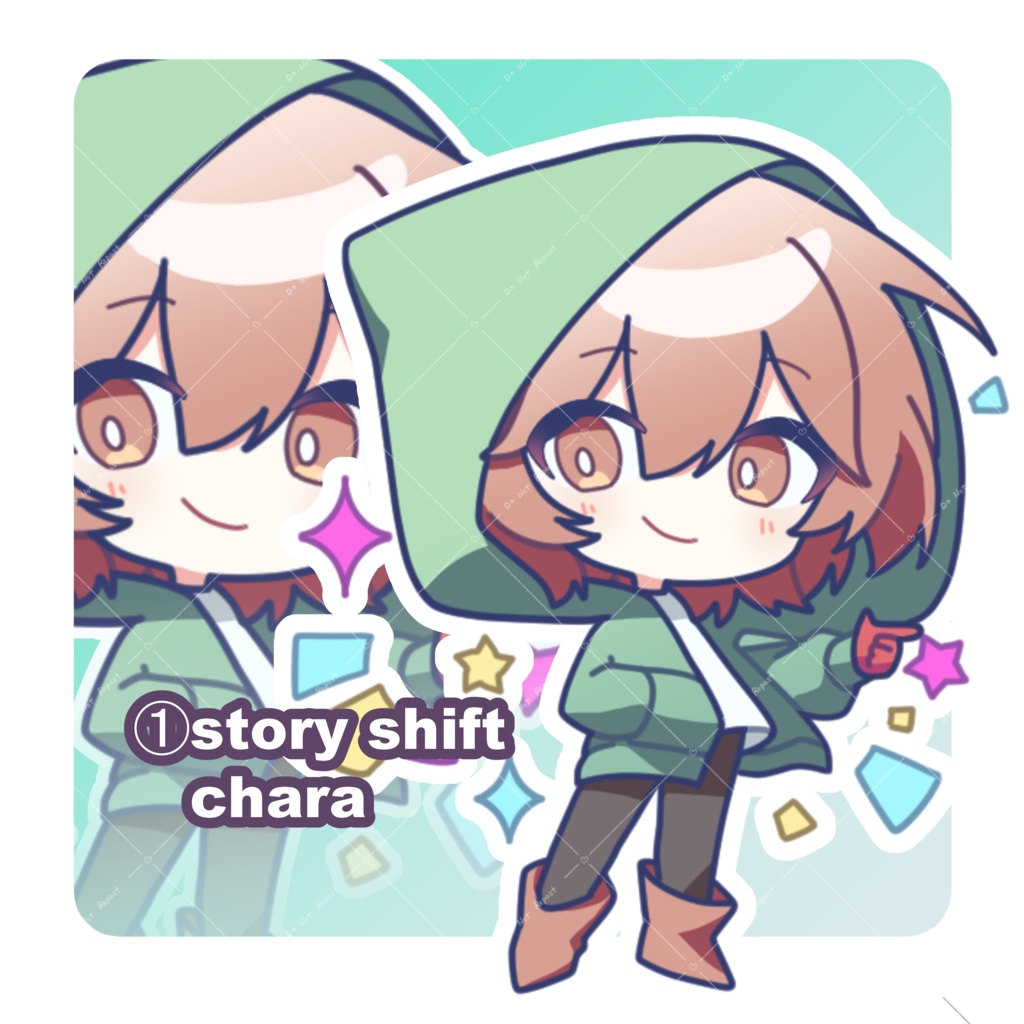 【Undertale AU】キャラとアズリエルのアクリルキーホルダー