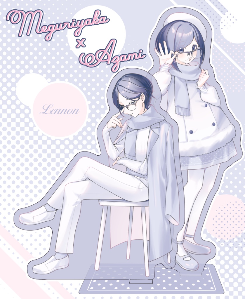 【非公式】廻あざ💙冬コーデ💙アクリルプレート