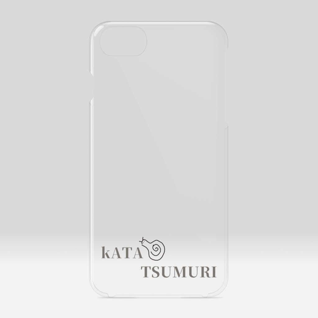海馬科人作「カタツムリ」クリアiPhoneケース
