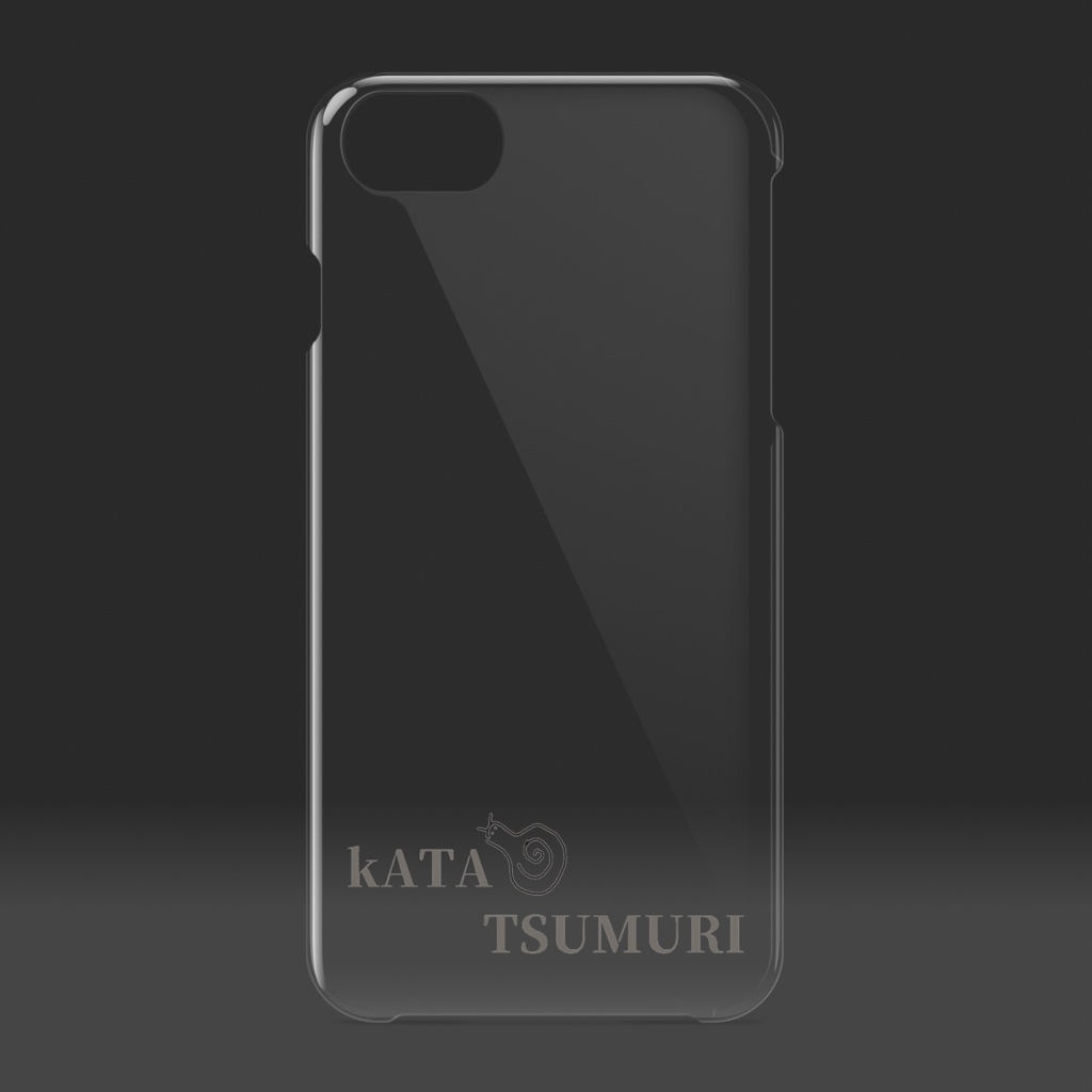 海馬科人作「カタツムリ」クリアiPhoneケース