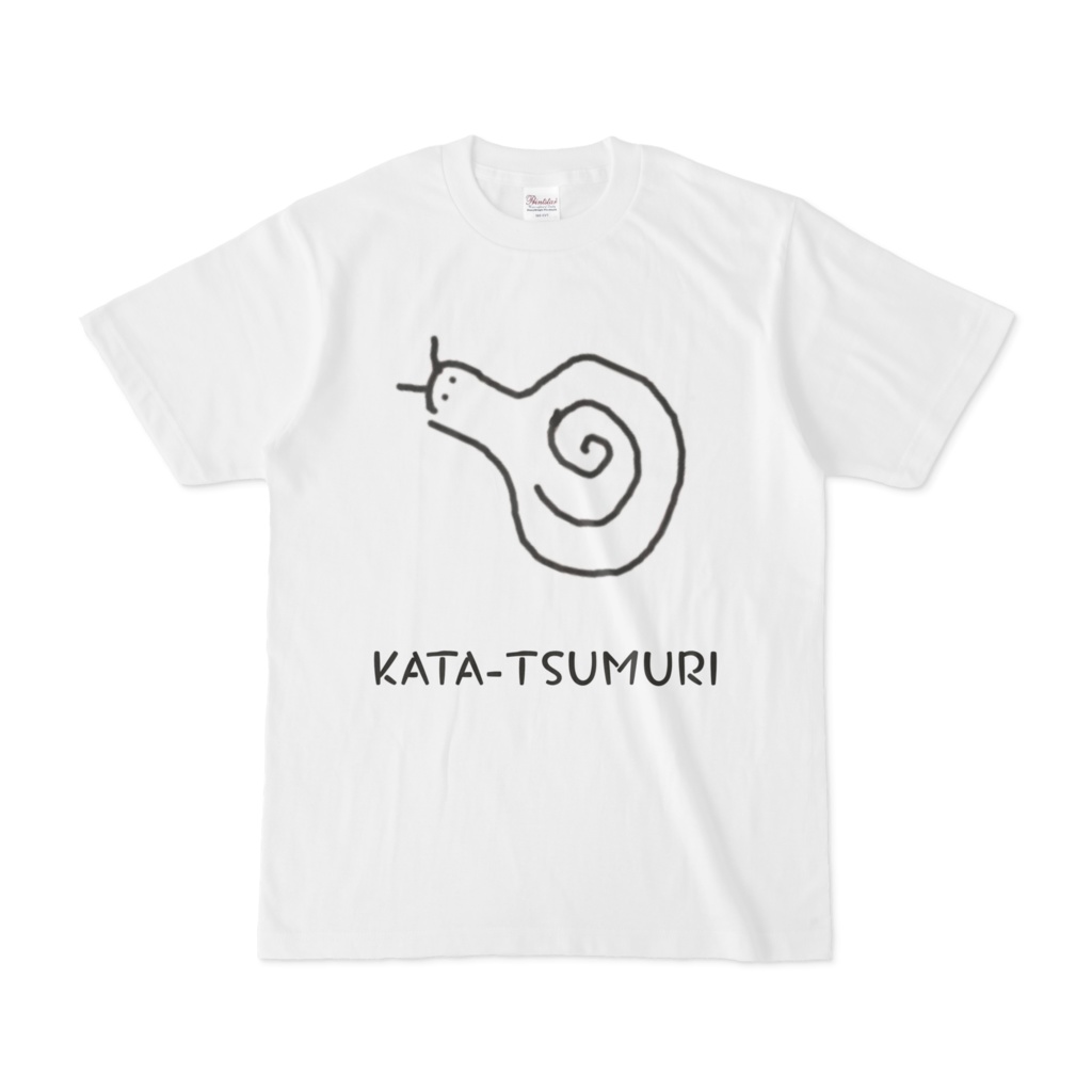 海馬科人作「カタツムリ」白Tシャツ