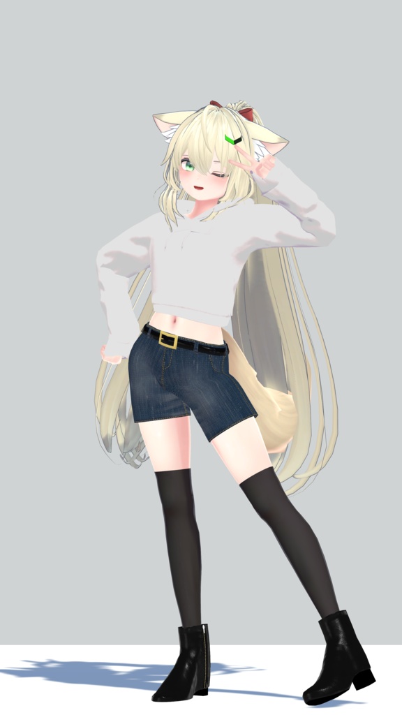 【無料有】へそ出しコーデ シィ対応 VRC向け衣装