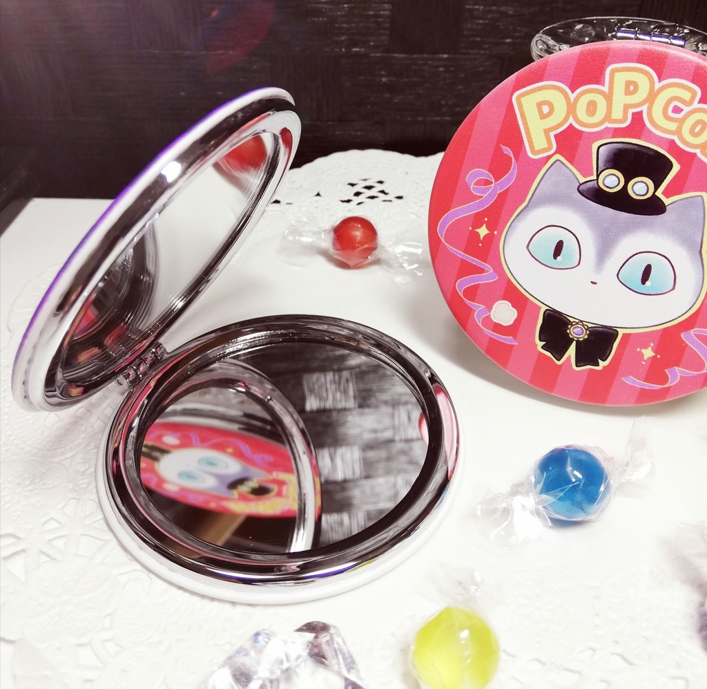 ポップコーン屋さんのミラー