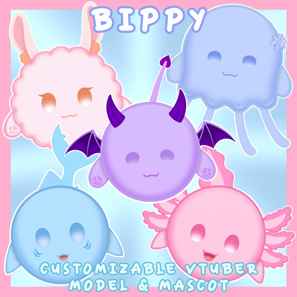 【Live2D】 Bippy - Customizable Model/Mascot [EN, JP, CN]