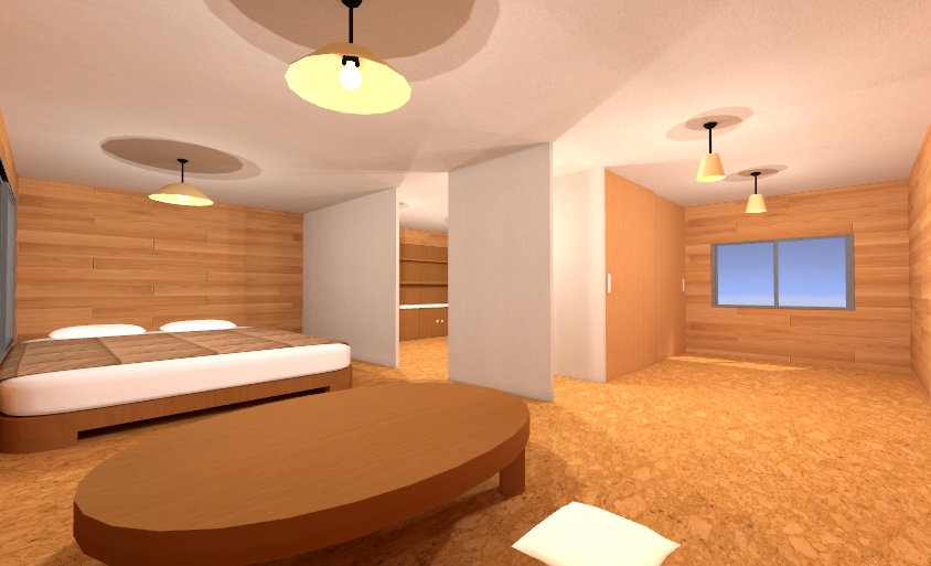 RoomN ワールド向け3Dモデル【VRChat想定】