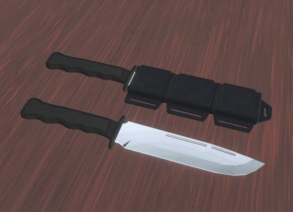 【VRChat向け】ナイフ【3Dモデル】