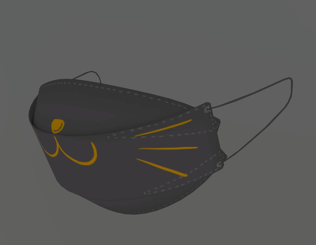 【VRC向け】紙のマスク【3Dモデル】