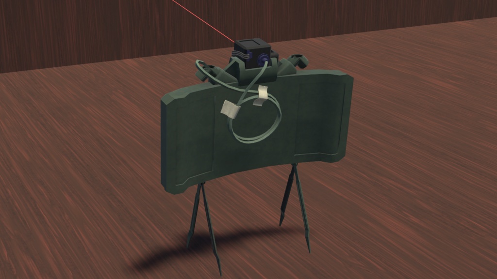 【VRC向け】指向性地雷 (クレイモア)【3Dモデル】