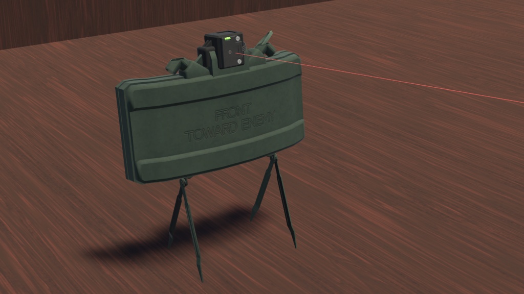 【VRC向け】指向性地雷 (クレイモア)【3Dモデル】