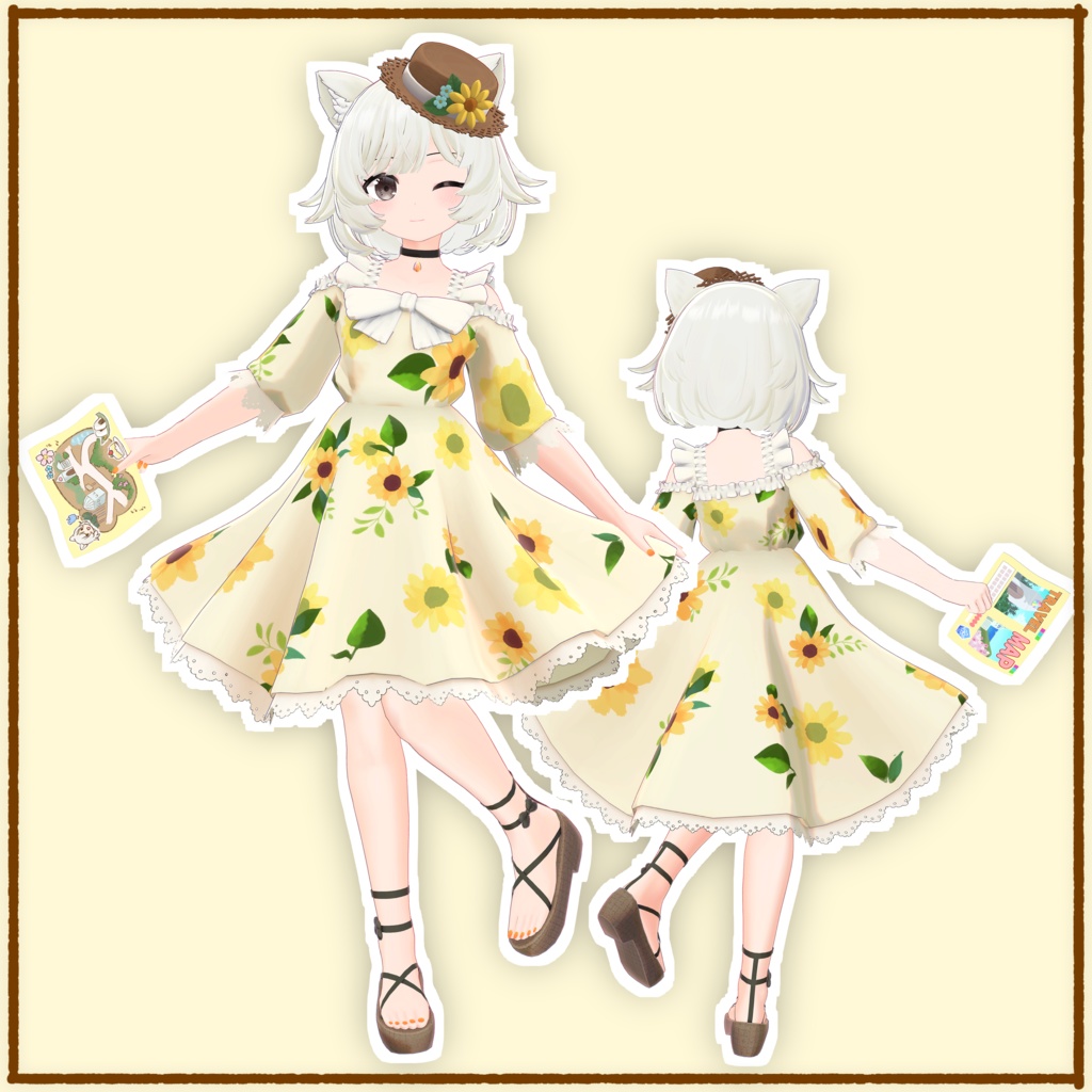 【オリジナル3Dモデル】さな -Sana-【VRChat向け】