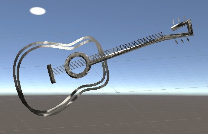 【VRChat想定】スケルトン　メタル　ギター