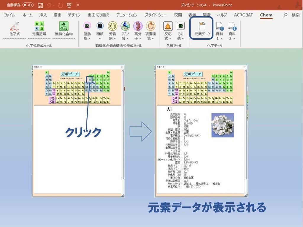 ChemFormPlus−化学式作成ツールPowerPoint用アドイン