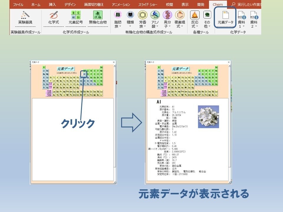 ChemToolPPーChemLabとChemFormPlusの統合版PowerPoint用アドイン