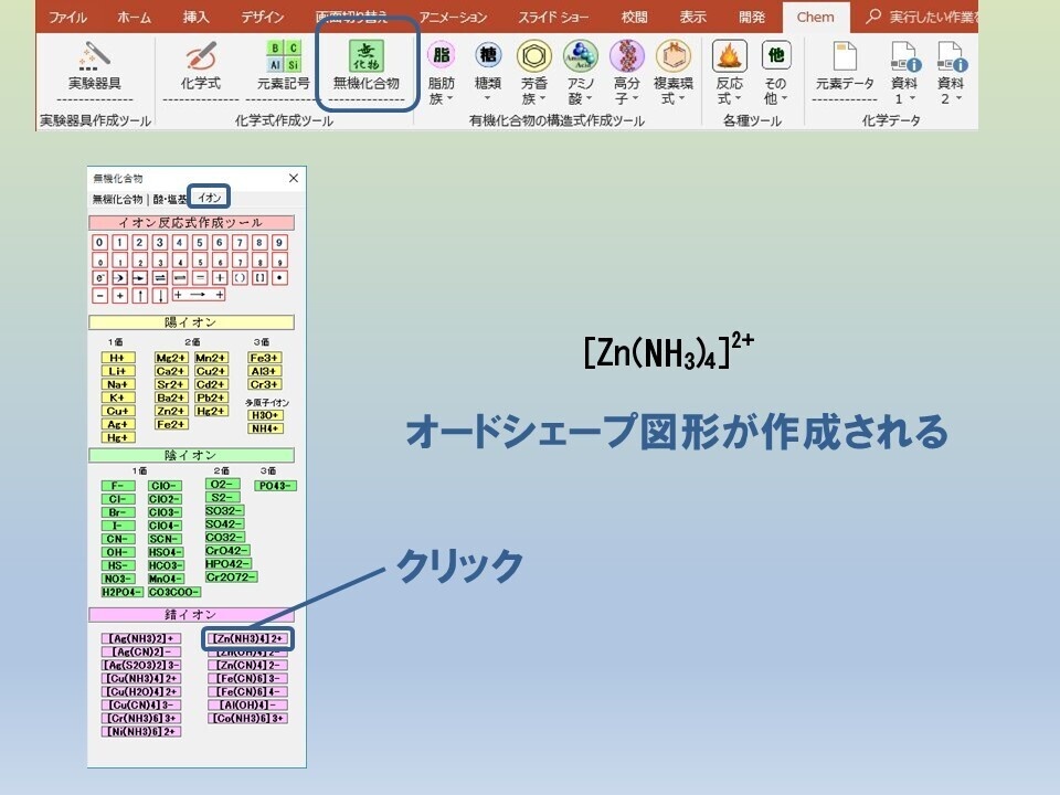 ChemToolPPーChemLabとChemFormPlusの統合版PowerPoint用アドイン