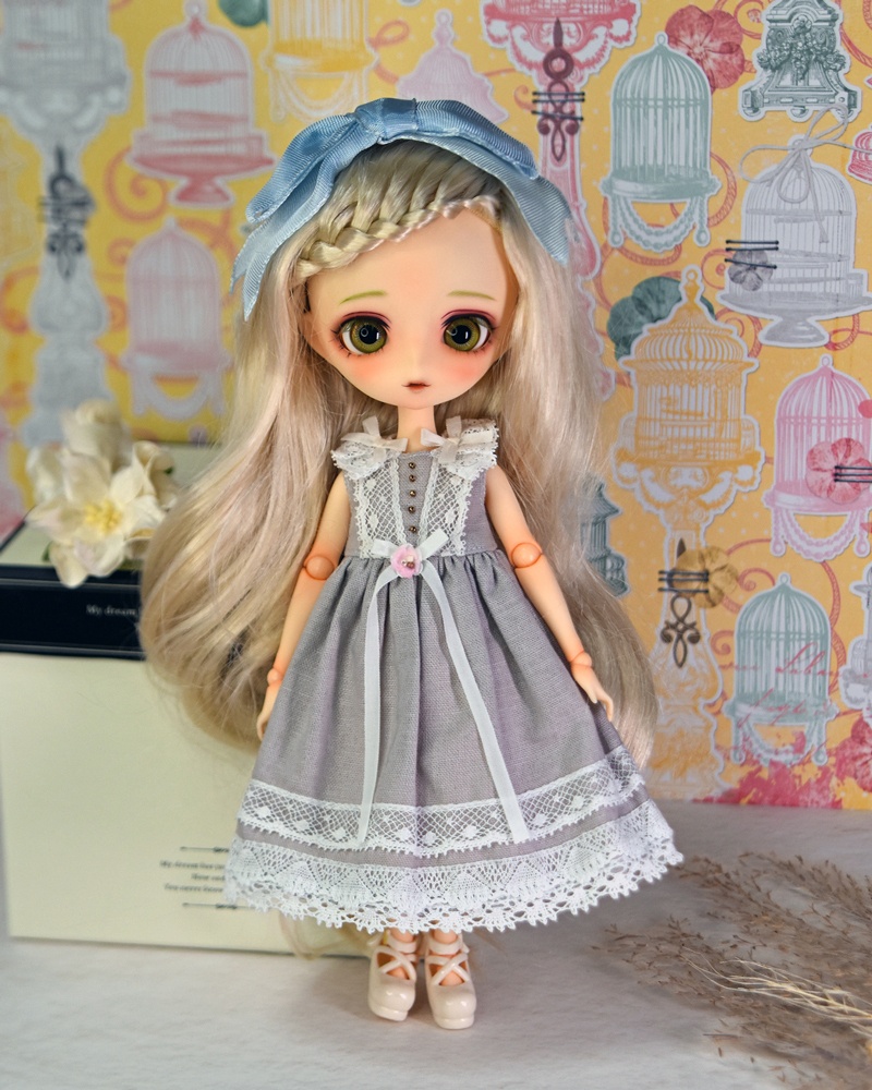 リネンのドレスセット①　ハルモニアブルーム harmonia bloom 着用可能お洋服ハンドメイド品 