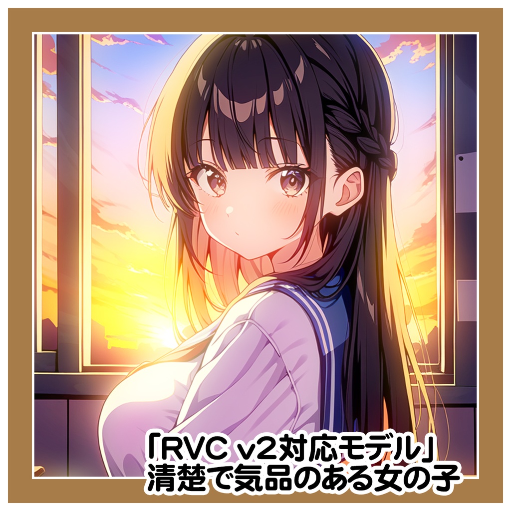 【RVC学習済み v2対応 .pth / .index同梱】清楚で気品ある女の子ボイス《Gentle Honor》