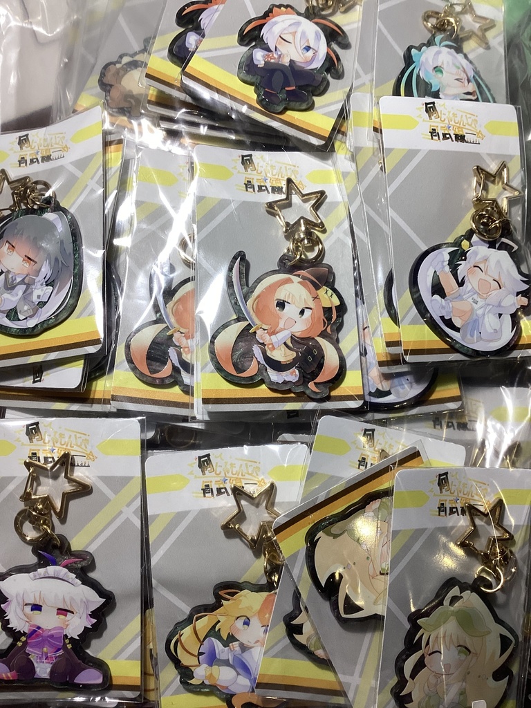 んじゃなん キラキラ黒アクキー