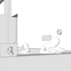 銭湯【クリスタ用素材】【3D】