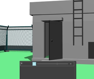 学校の屋上【クリスタ用素材】【3D】